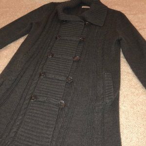 Dark Grey Sweater Coat